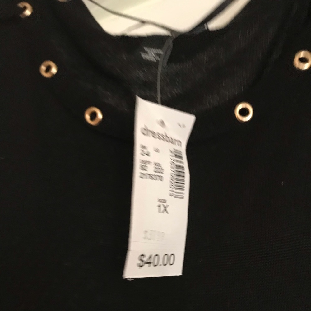 Black sweater / cold shoulder shirt